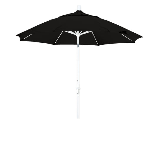 CasaFoyer 9' Durable Fiberglass Frame Umbrella with Water-Repellent Fabric, Crank Lift & Infinity Tilt - Ideal for Sun Protection & Easy Setup