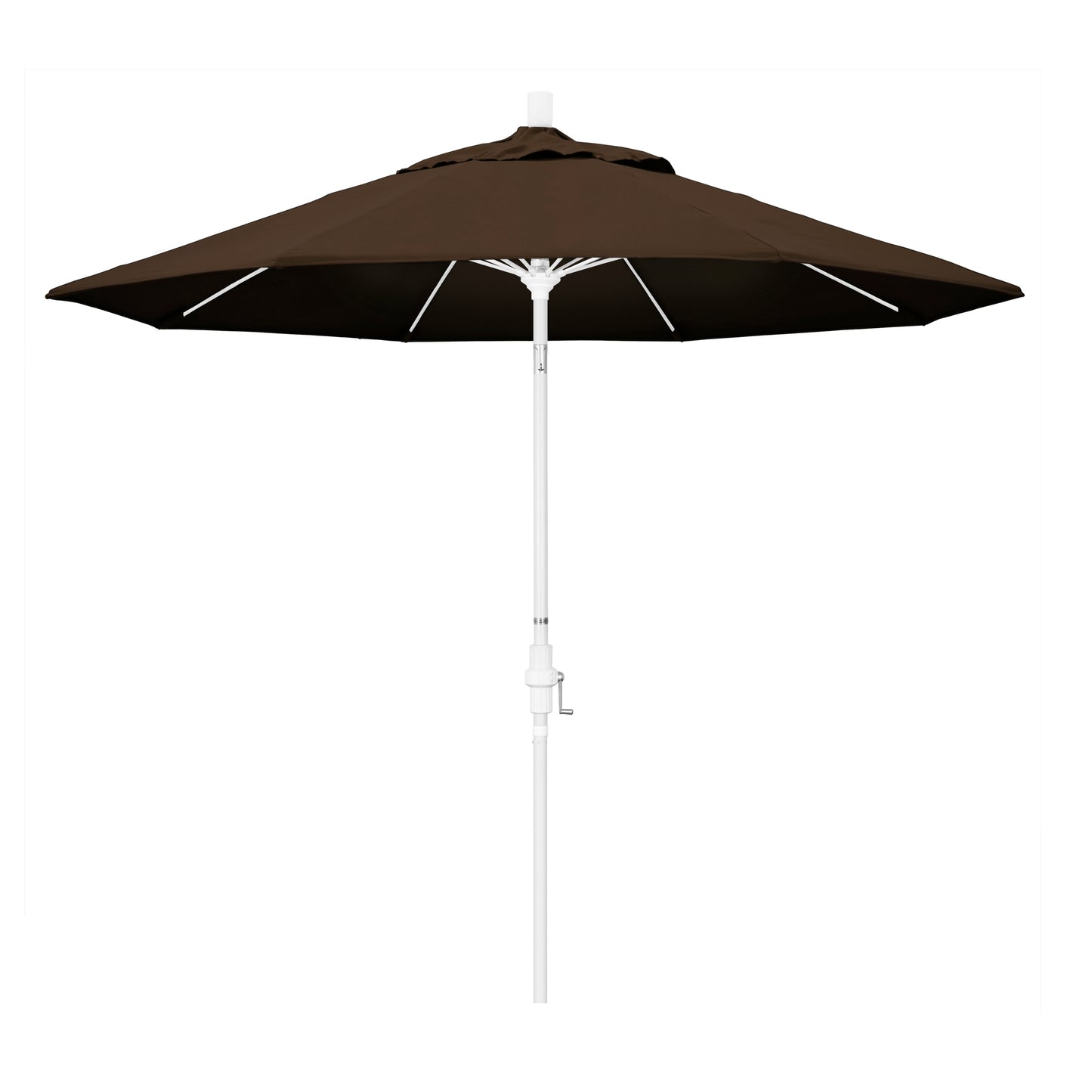 CasaFoyer 9' Fiberglass Frame Patio Umbrella with Water-Repellent Fabric, Crank Lift, and Infinity Tilt - Durable and Versatile for Sun Protection and Freestanding Use