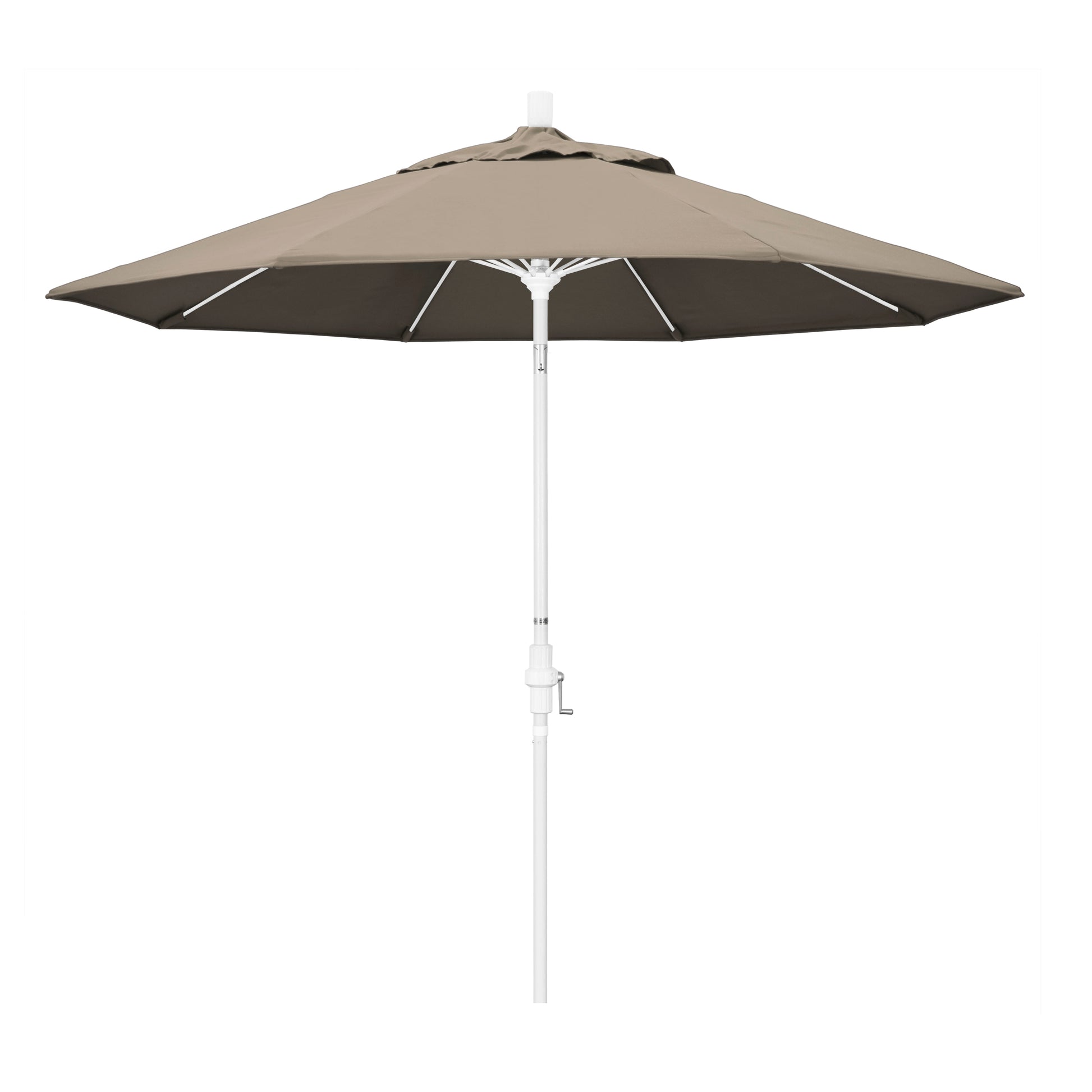 CasaFoyer Durable 9ft Fiberglass Frame Umbrella with Crank Lift & Tilt Mechanism - Water-Repellent Fabric - Ideal for Patio Tables - Base Not Included