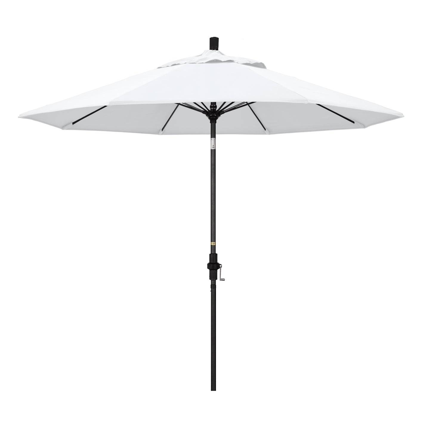 CasaFoyer 9' Fiberglass Frame Patio Umbrella with Water-Repellent Fabric, Crank Lift, and Infinity Tilt - Ideal for Sun Protection and Durability