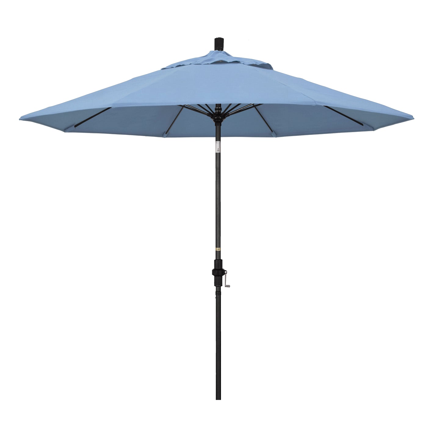 CasaFoyer 9' Fiberglass Frame Patio Umbrella with Water-Repellent Fabric, Crank Lift, and Infinity Tilt - Ideal for 48" Round Tables and Freestanding Use