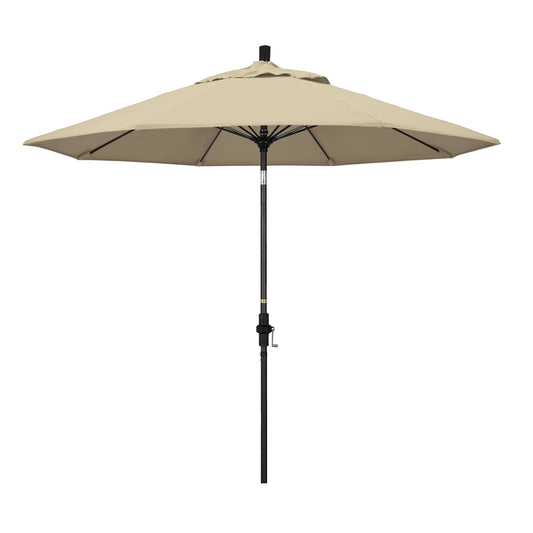 CasaFoyer 9' Durable Fiberglass Frame Umbrella with Water-Repellent Fabric, Crank Lift, and Infinity Tilt - Ideal for Sun Protection and Outdoor Use