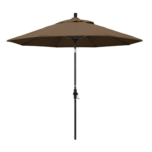 CasaFoyer 9' Durable Fiberglass Frame Umbrella with Crank Lift & Infinity Tilt - Water-Repellent Fabric, Windproof, Sun Shielding - Ideal for Patio & Freestanding Use