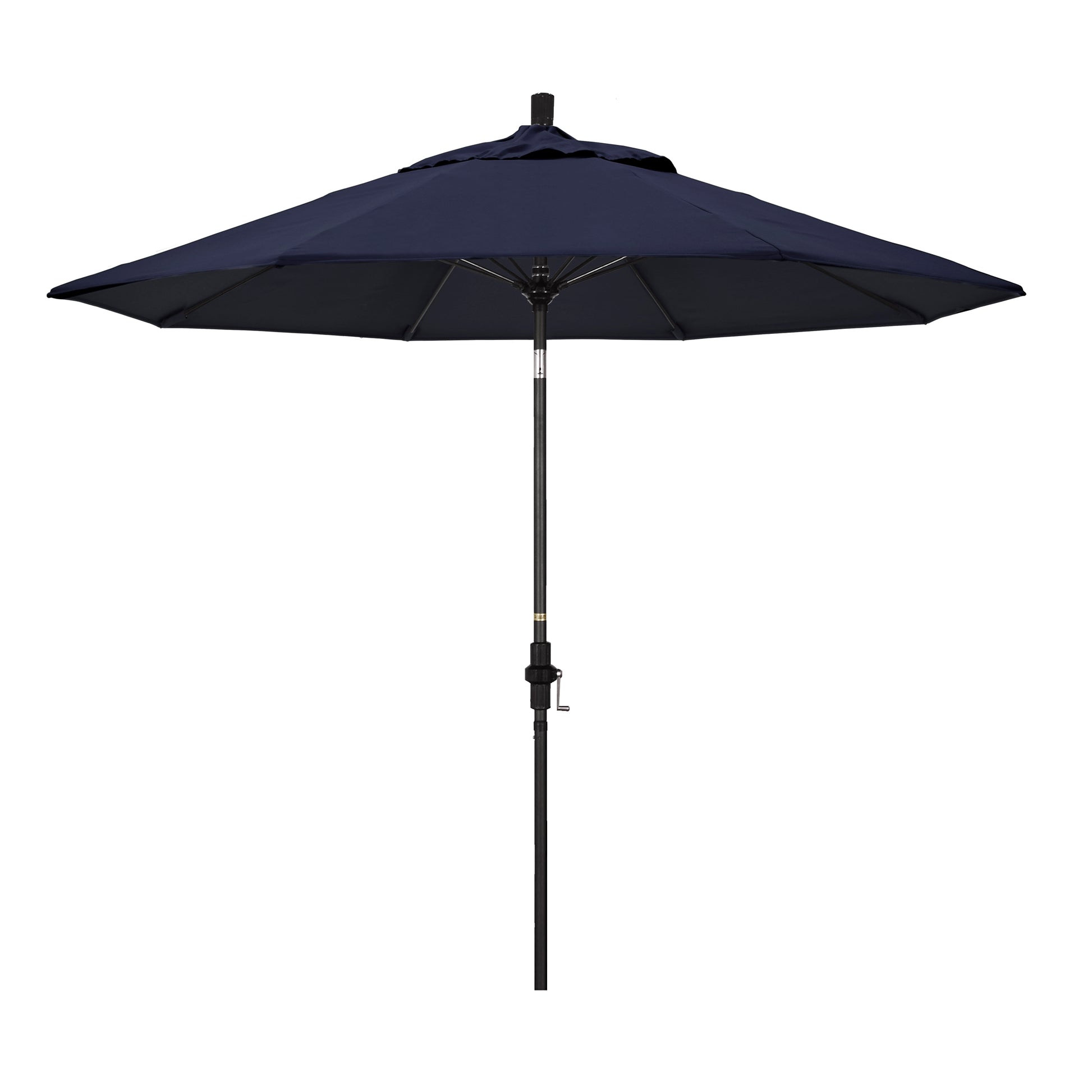 CasaFoyer 9' Fiberglass Frame Patio Umbrella with Water-Repellent Fabric, Crank Lift, and Infinity Tilt - Durable and Adjustable for Sun Protection.