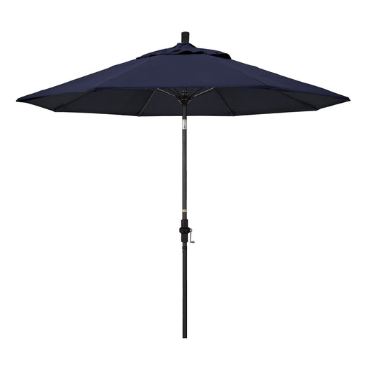 CasaFoyer 9' Fiberglass Frame Patio Umbrella with Water-Repellent Fabric, Crank Lift, and Infinity Tilt - Durable and Adjustable for Sun Protection.