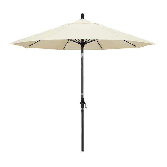 CasaFoyer 9' Fiberglass Frame Patio Umbrella with Water-Repellent Fabric, Crank Lift, and Infinity Tilt - Durable and Adjustable for Sun Protection.