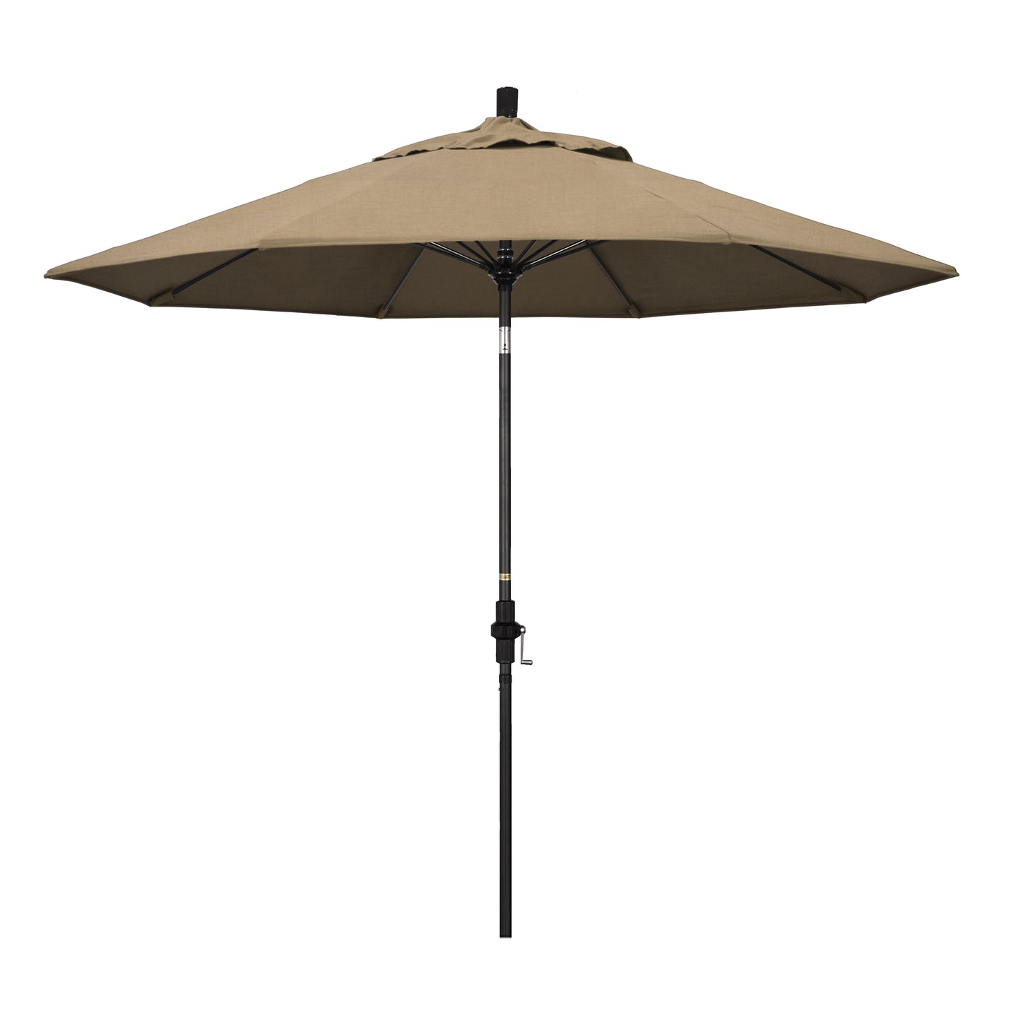 CasaFoyer 9' Fiberglass Frame Patio Umbrella with Crank Lift, Infinity Tilt, and Water-Repellent Fabric - Ideal for Sun Protection and Durability