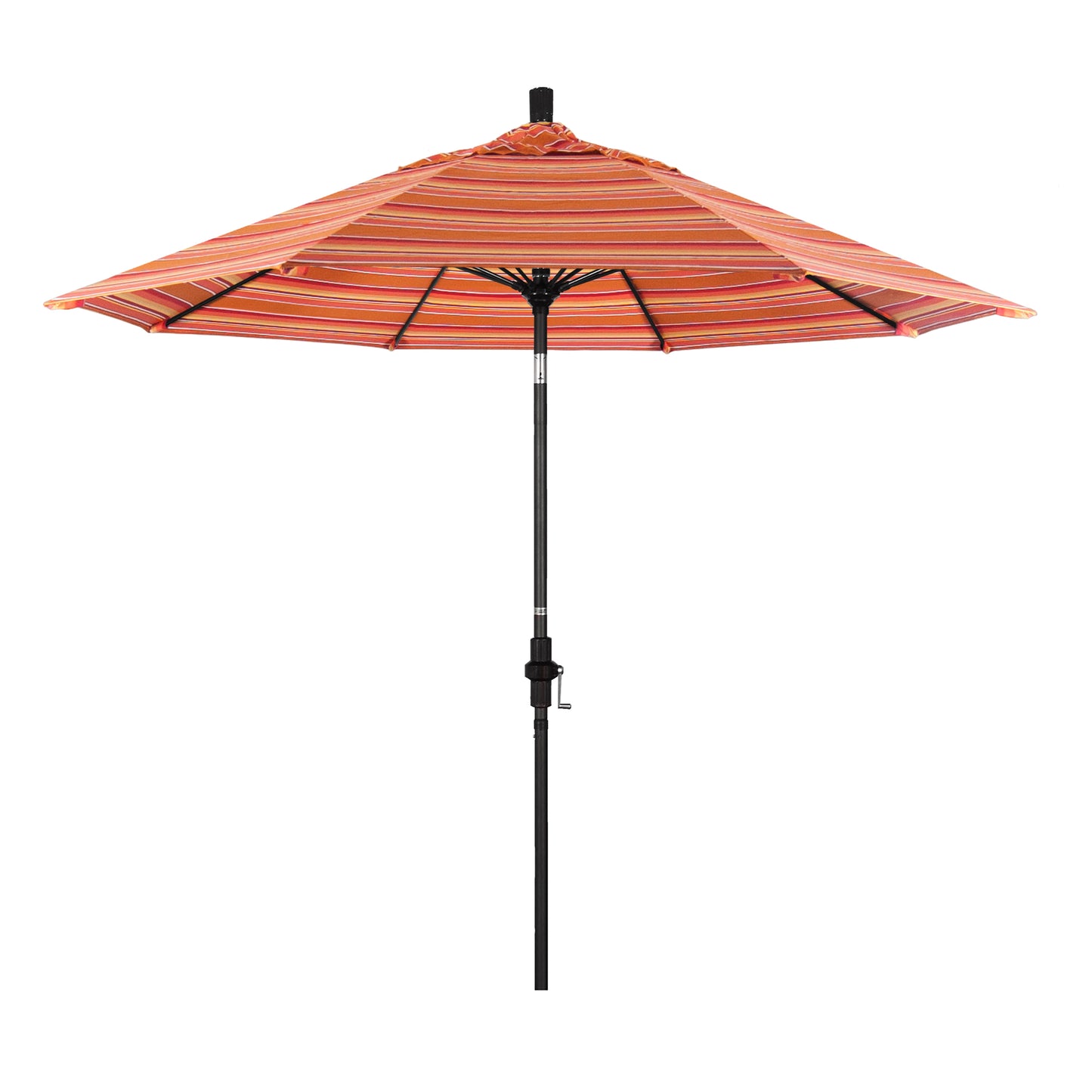 CasaFoyer 9' Fiberglass Frame Patio Umbrella with Water-Repellent Fabric, Crank Lift, Infinity Tilt - Durable and Adjustable for Sun Protection