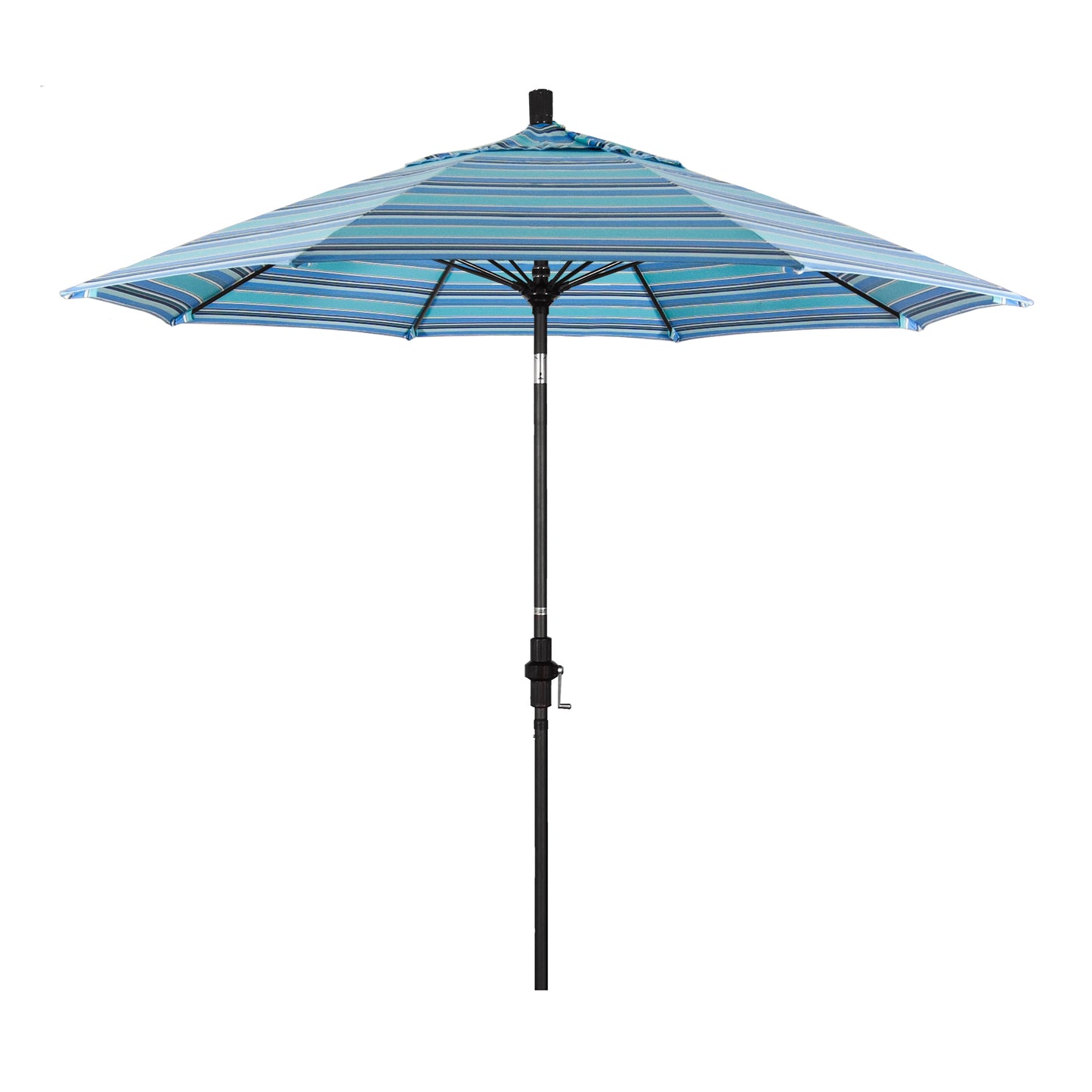 CasaFoyer 9' Fiberglass Frame Patio Umbrella with Crank Lift and Infinity Tilt - Durable Water-Repellent Fabric - Ideal for 48" Round Tables