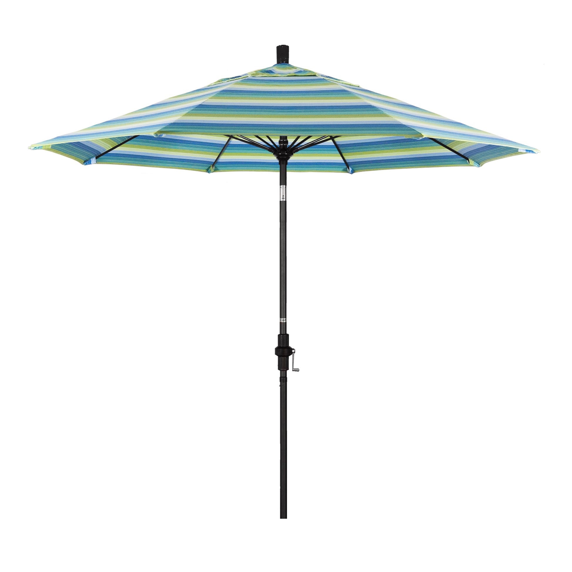 CasaFoyer 9' Fiberglass Frame Patio Umbrella with Water-Repellent Fabric, Crank Lift, and Infinity Tilt - Ideal for Challenging Weather Conditions