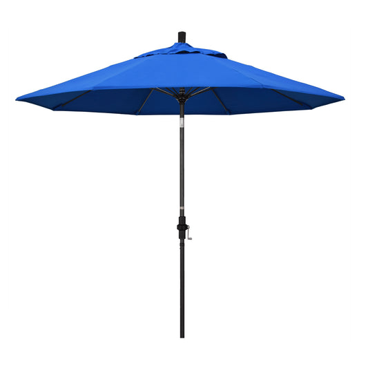 CasaFoyer 9' Fiberglass Frame Patio Umbrella - Durable, Water-Repellent Fabric - Windproof - Crank Lift - Adjustable Angle - Fits 48" Round Tables
