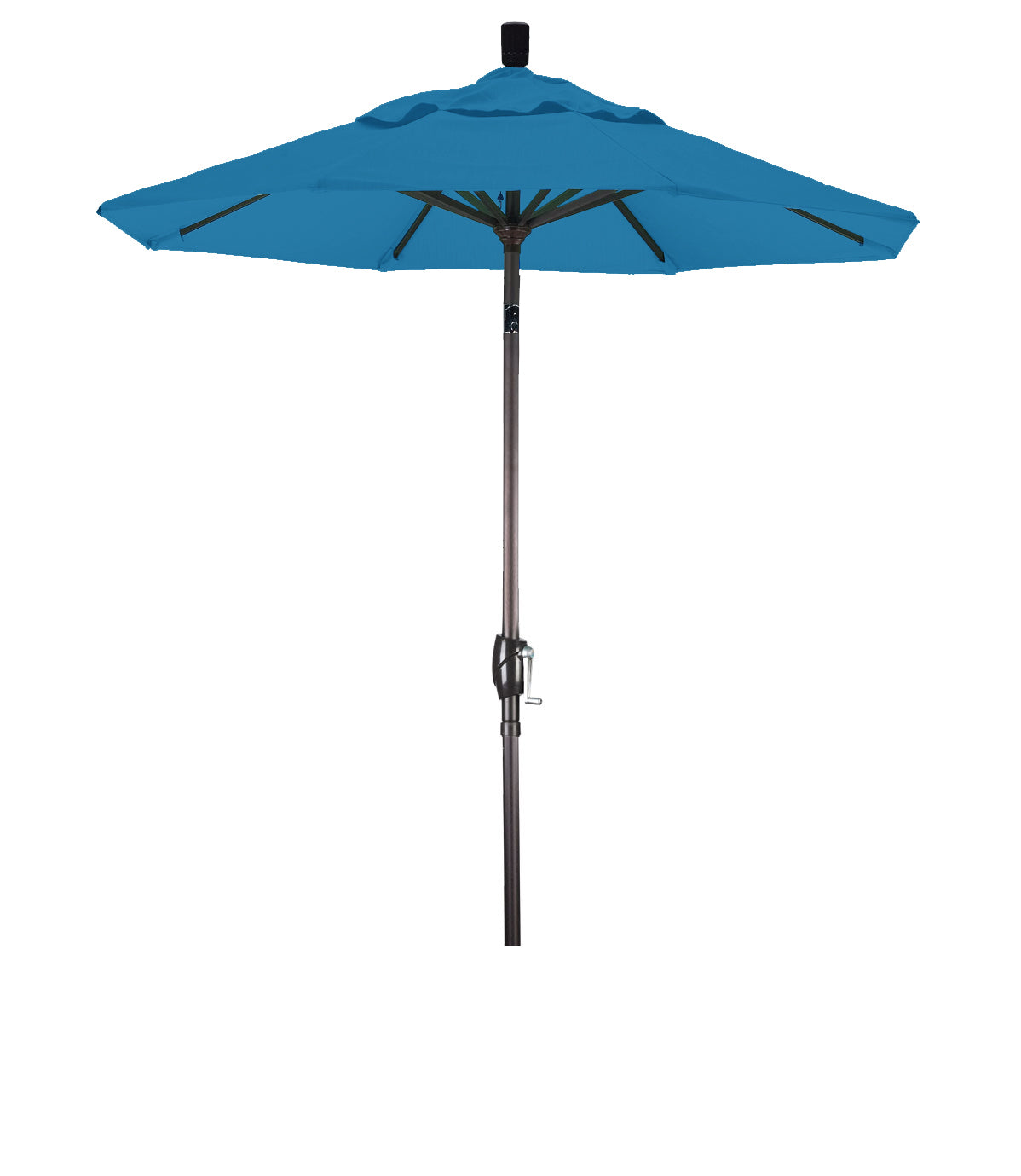 CasaFoyer 6ft California Umbrella - Aluminum Frame, Crank-to-Open, Push-to-Tilt, Sunbrella Canopy - Easy and Durable Patio Shade Solution