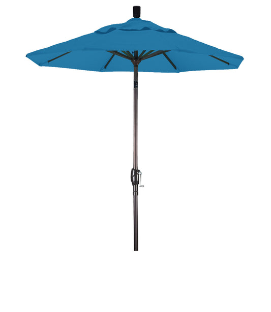 CasaFoyer 6ft California Umbrella - Aluminum Frame, Crank-to-Open, Push-to-Tilt, Sunbrella Canopy - Easy and Durable Patio Shade Solution