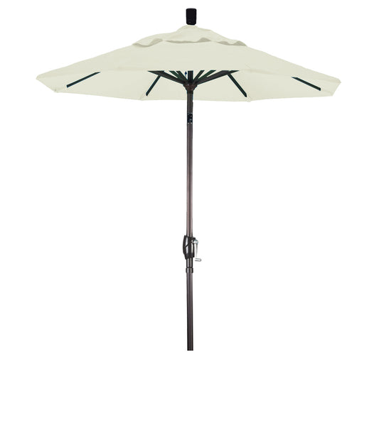 CasaFoyer 6ft California Umbrella - Aluminum Frame, Push Button Tilt, Crank Lift - Residential Patio Umbrella with Traditional Design