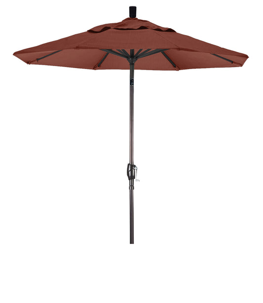 CasaFoyer 7ft California Umbrella - Crank-to-Open, Push-to-Tilt - Residential Market Design - Durable Aluminum Frame - Optimal Shade - Easy to Use