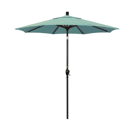 CasaFoyer 7ft California Umbrella - Classic Market Style, Aluminum Frame, Crank-to-Open & Push-to-Tilt Design, Durable & Functional