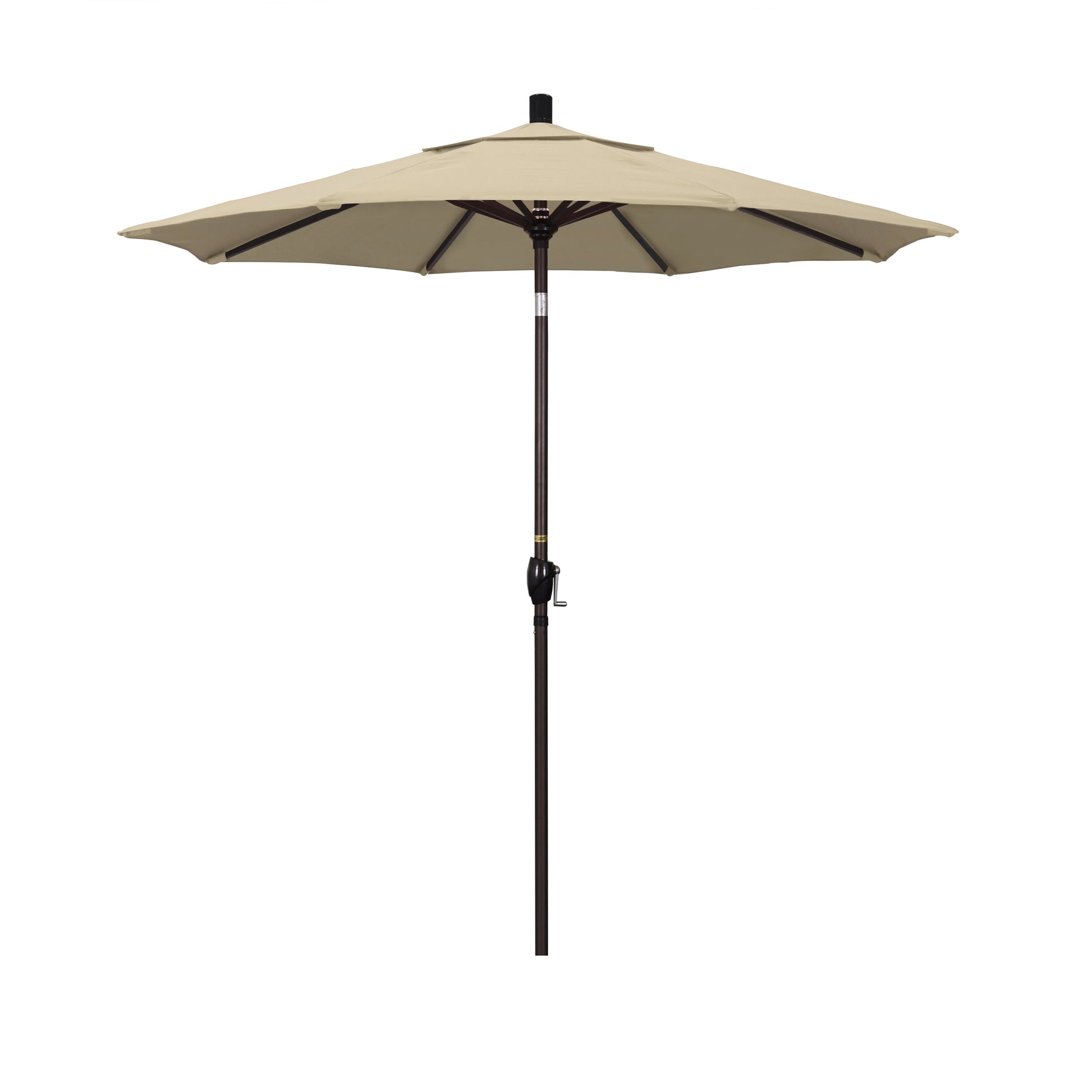 CasaFoyer 7ft California Umbrella - Crank-to-Open, Push-to-Tilt - Residential Market Design - Durable Aluminum Frame - Easy Sun Adjustment