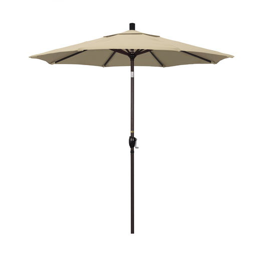 CasaFoyer 7ft California Umbrella - Crank-to-Open, Push-to-Tilt - Residential Market Design - Durable Aluminum Frame - Easy Sun Adjustment