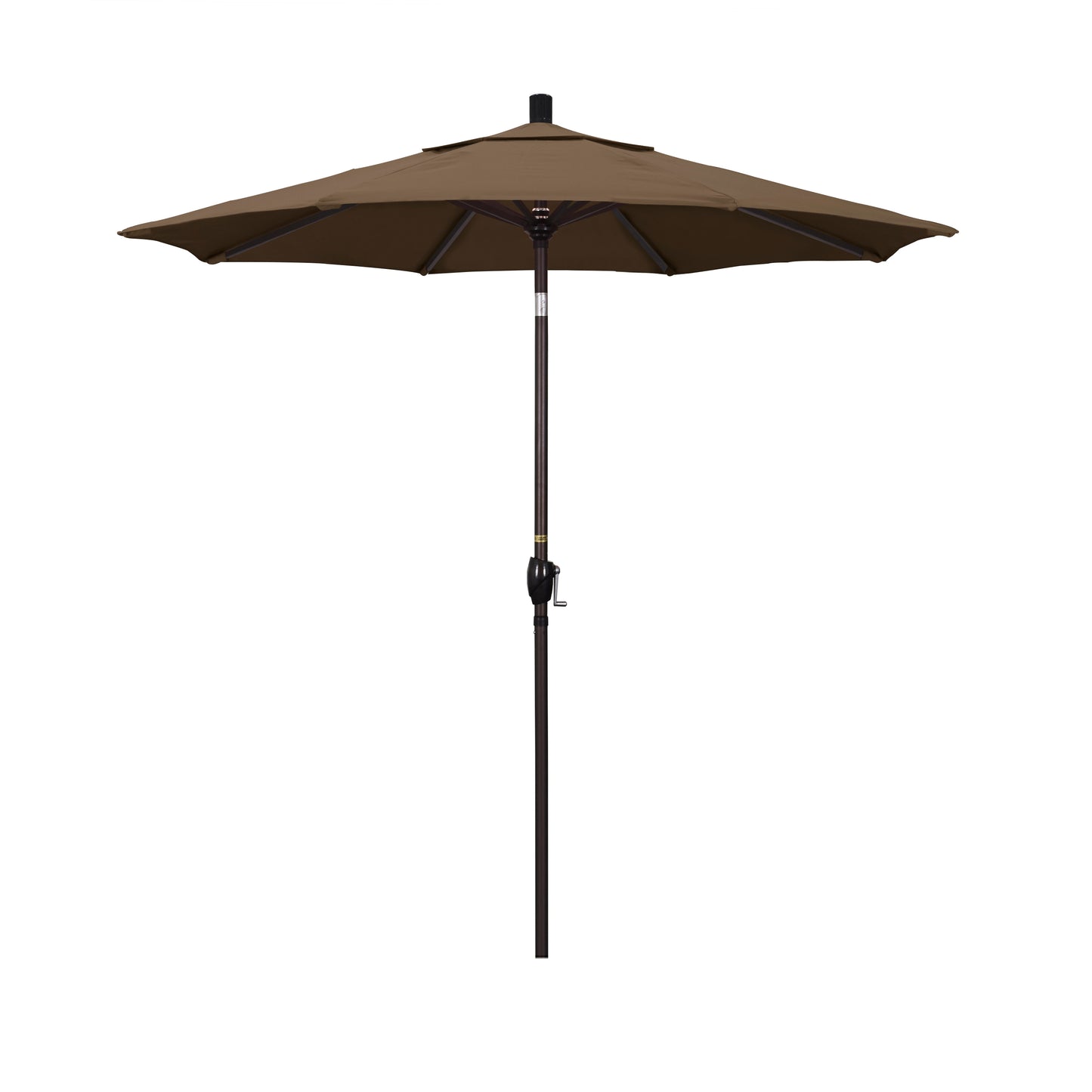CasaFoyer 7ft California Umbrella - Classic Market Style with Crank-to-Open & Push-to-Tilt Design, Aluminum Frame, Durable & Functional
