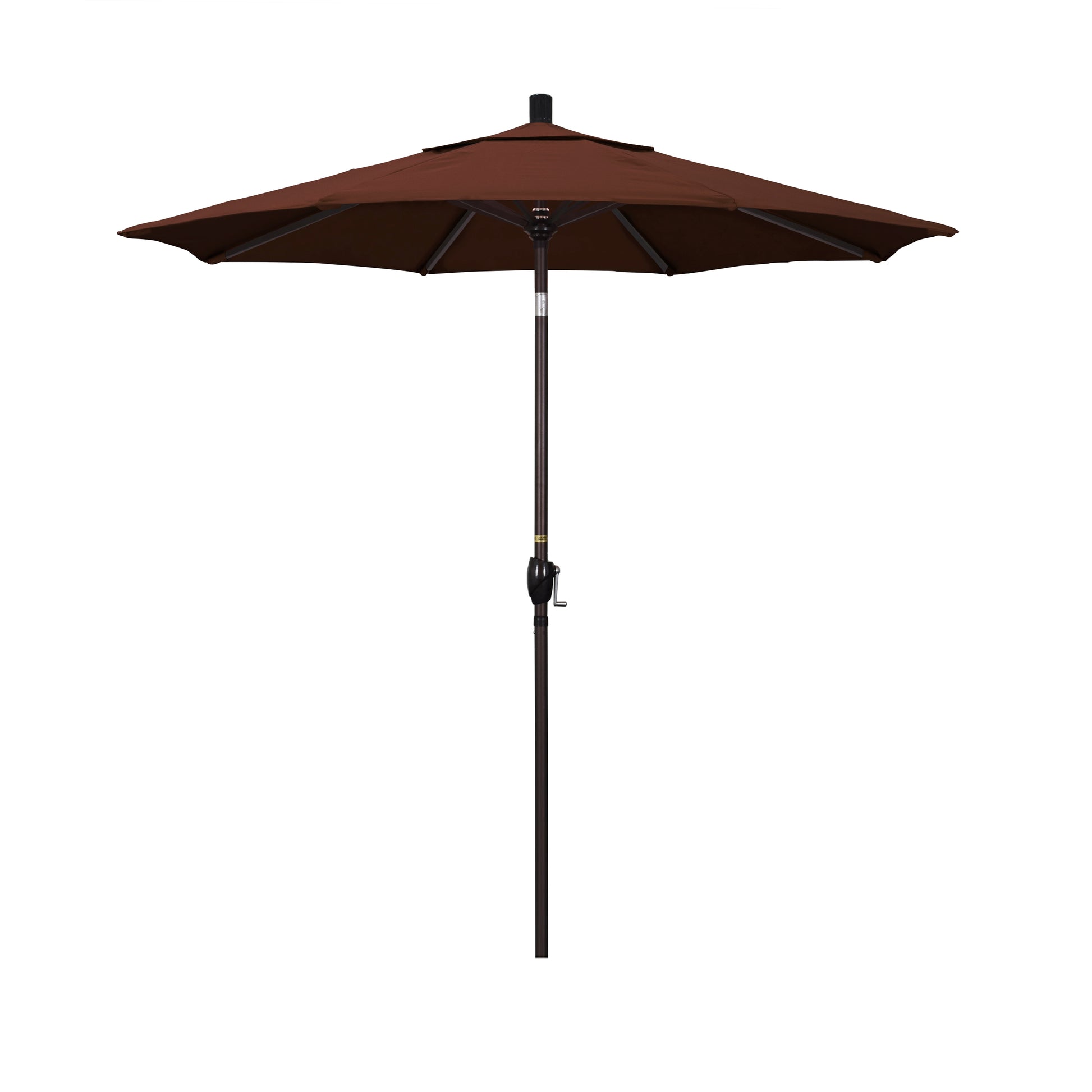 CasaFoyer California Umbrella 7-Foot Market Style Patio Umbrella - Durable Aluminum Frame, Easy Crank-to-Open, Push-to-Tilt Design, Ample Shade, Elegant & Space-Saving