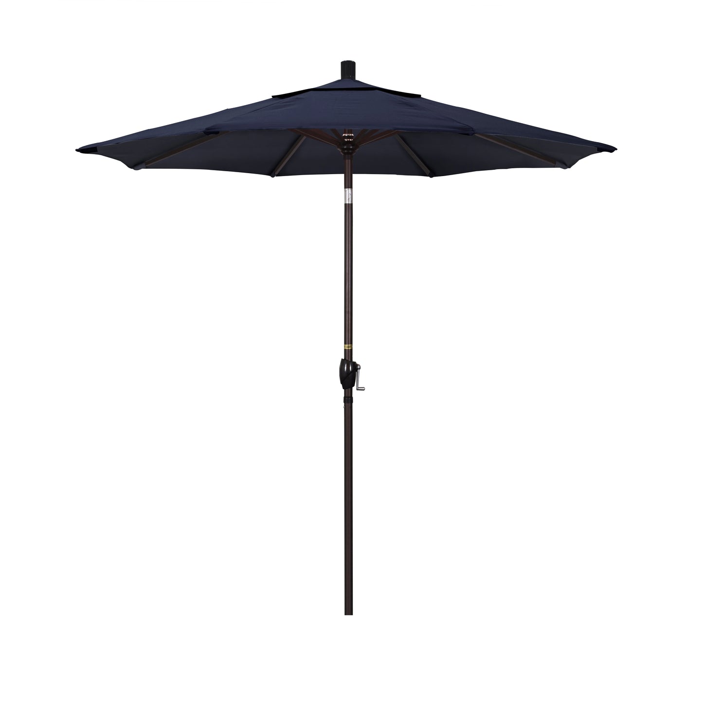 CasaFoyer 7ft California Umbrella - Aluminum Frame, Crank-to-Open, Push-to-Tilt, Easy Sun Adjustment, Residential Choice