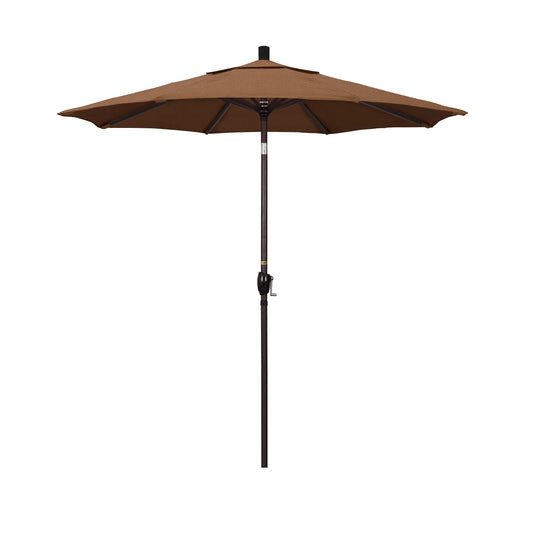 CasaFoyer 7ft California Umbrella - Crank-to-Open, Push-to-Tilt, Aluminum Frame - Perfect for Residential Use - Durable and User-Friendly