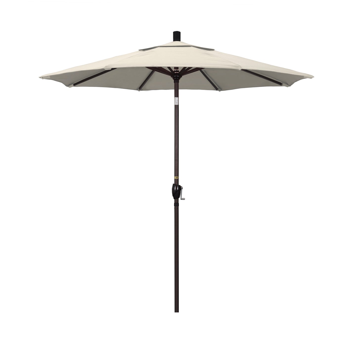 CasaFoyer 7ft California Umbrella - Classic Market Style, Aluminum Frame, Crank-to-Open, Push-to-Tilt, Durable Design, Easy Sun Adjustment