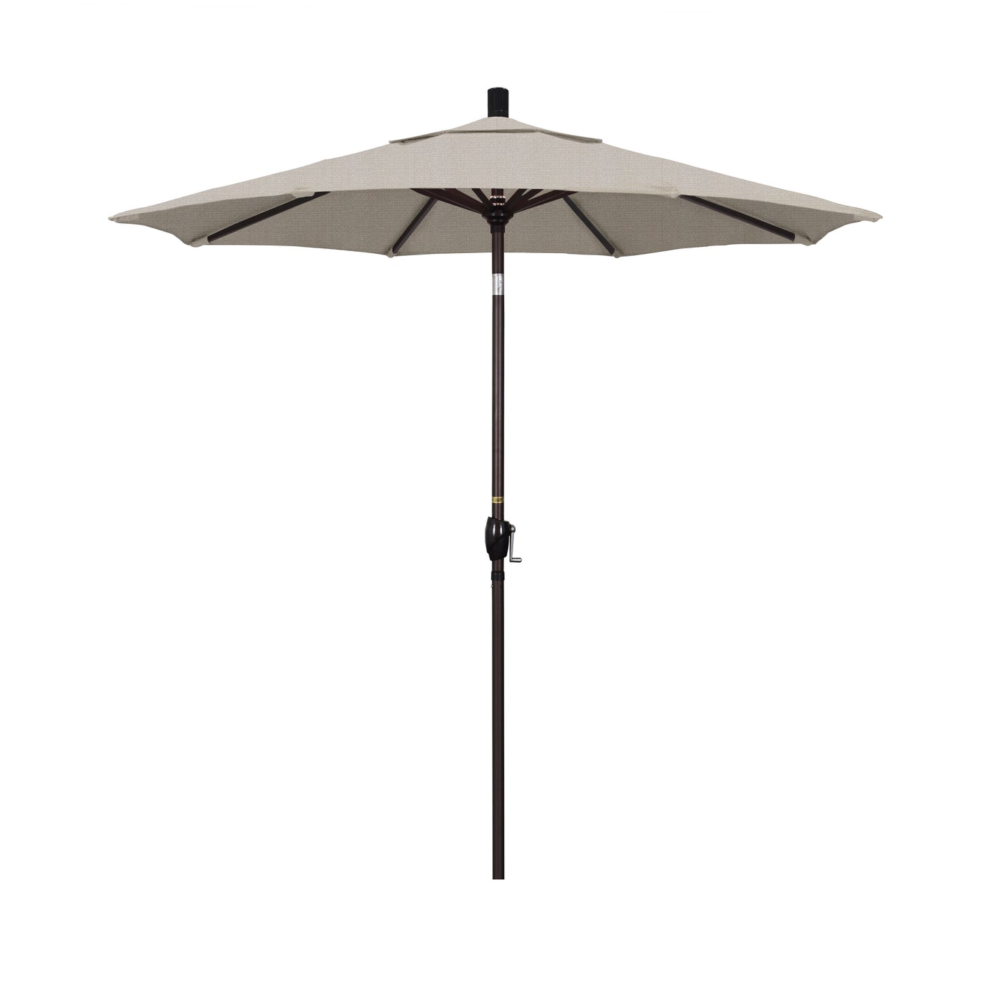 CasaFoyer 7ft California Umbrella - Classic Market Style, Aluminum Frame, Crank-to-Open & Push-to-Tilt Design, Optimal Shade & Durability