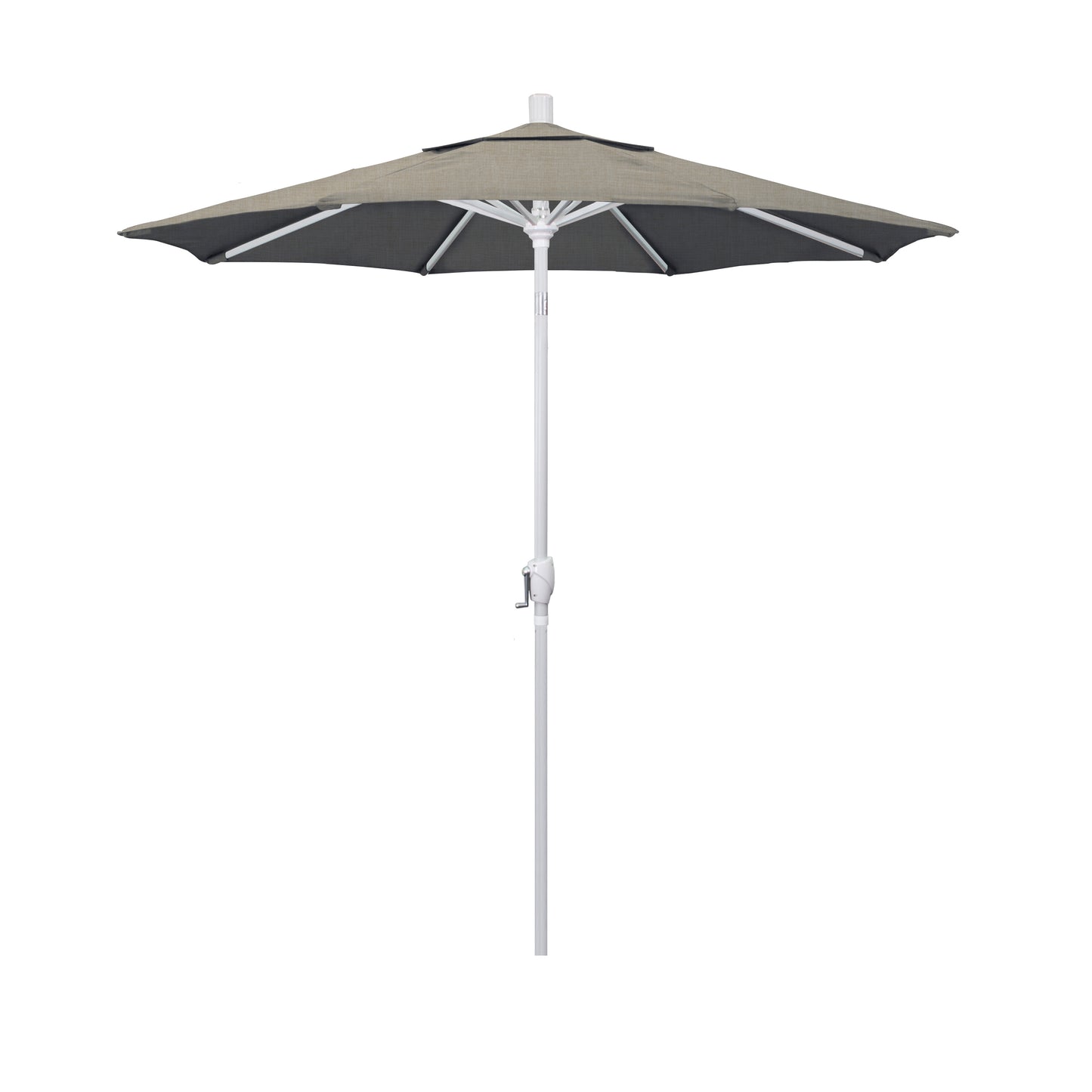 CasaFoyer 7ft California Umbrella - Aluminum Frame, Crank-to-Open, Push-to-Tilt Design - Optimal Shade with Easy Operation - Residential Choice