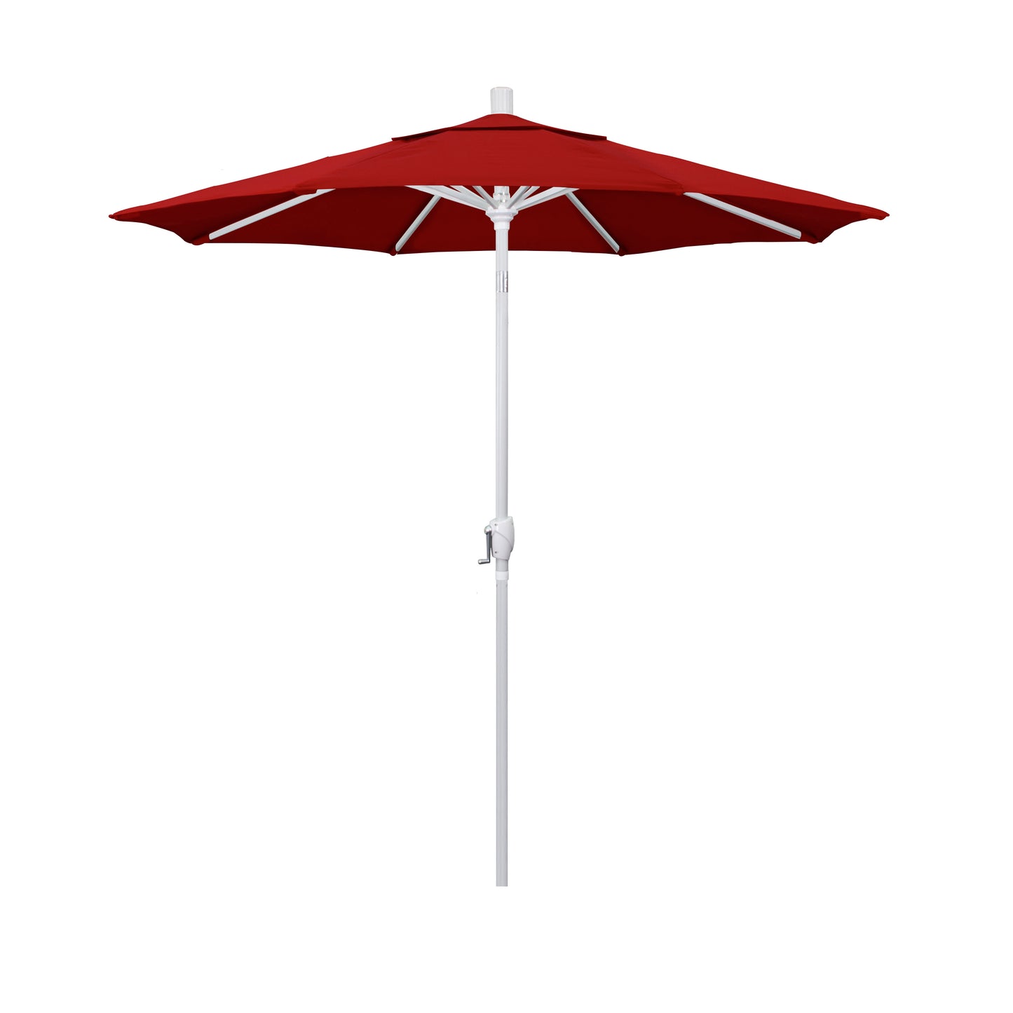 CasaFoyer California Umbrella 7ft Market Style Patio Umbrella with Crank-to-Open and Push-to-Tilt Mechanism - Elegant Design, Durable Aluminum Frame