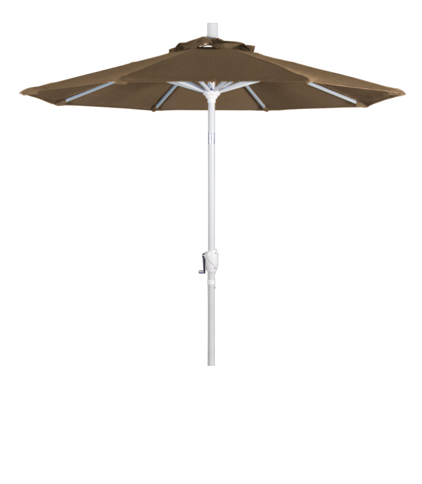 CasaFoyer 7ft California Umbrella Market Style - Aluminum Frame, Crank-to-Open, Push-to-Tilt Design - Easy to Use, Durable - Ideal for Residential Spaces