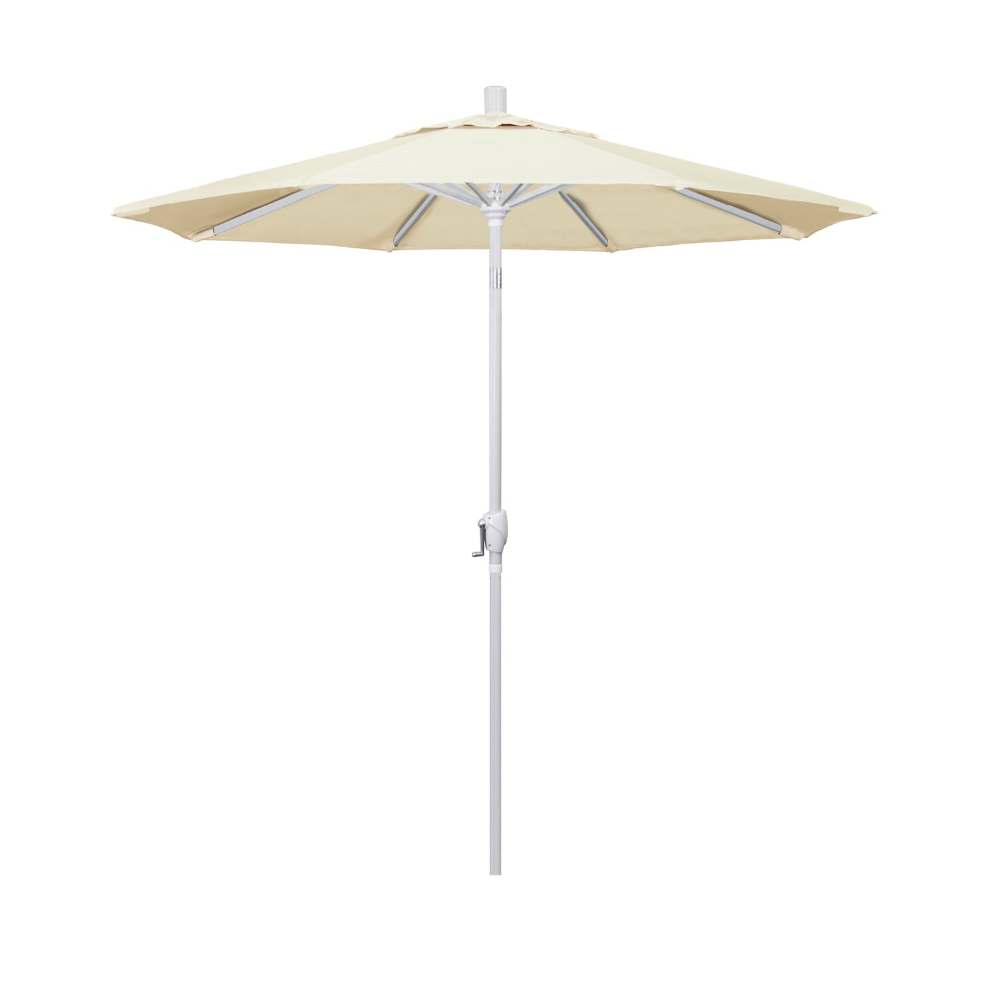 CasaFoyer 7ft California Umbrella - Classic Market Style with Crank-to-Open & Push-to-Tilt Design, Durable Aluminum Frame, Easy Sun Adjustment