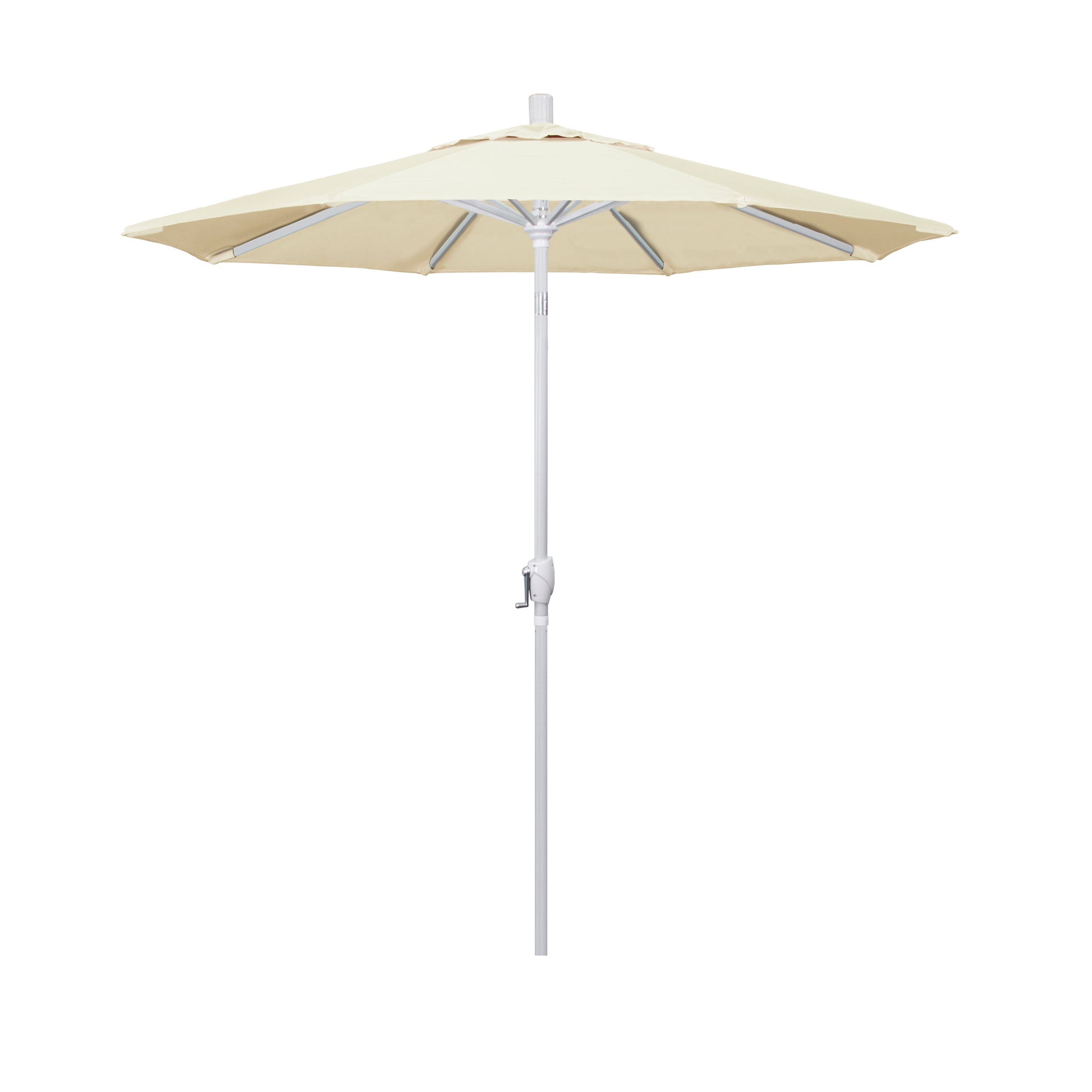 CasaFoyer 7ft California Umbrella - Classic Market Style with Crank-to-Open & Push-to-Tilt Design, Durable Aluminum Frame, Easy Sun Adjustment