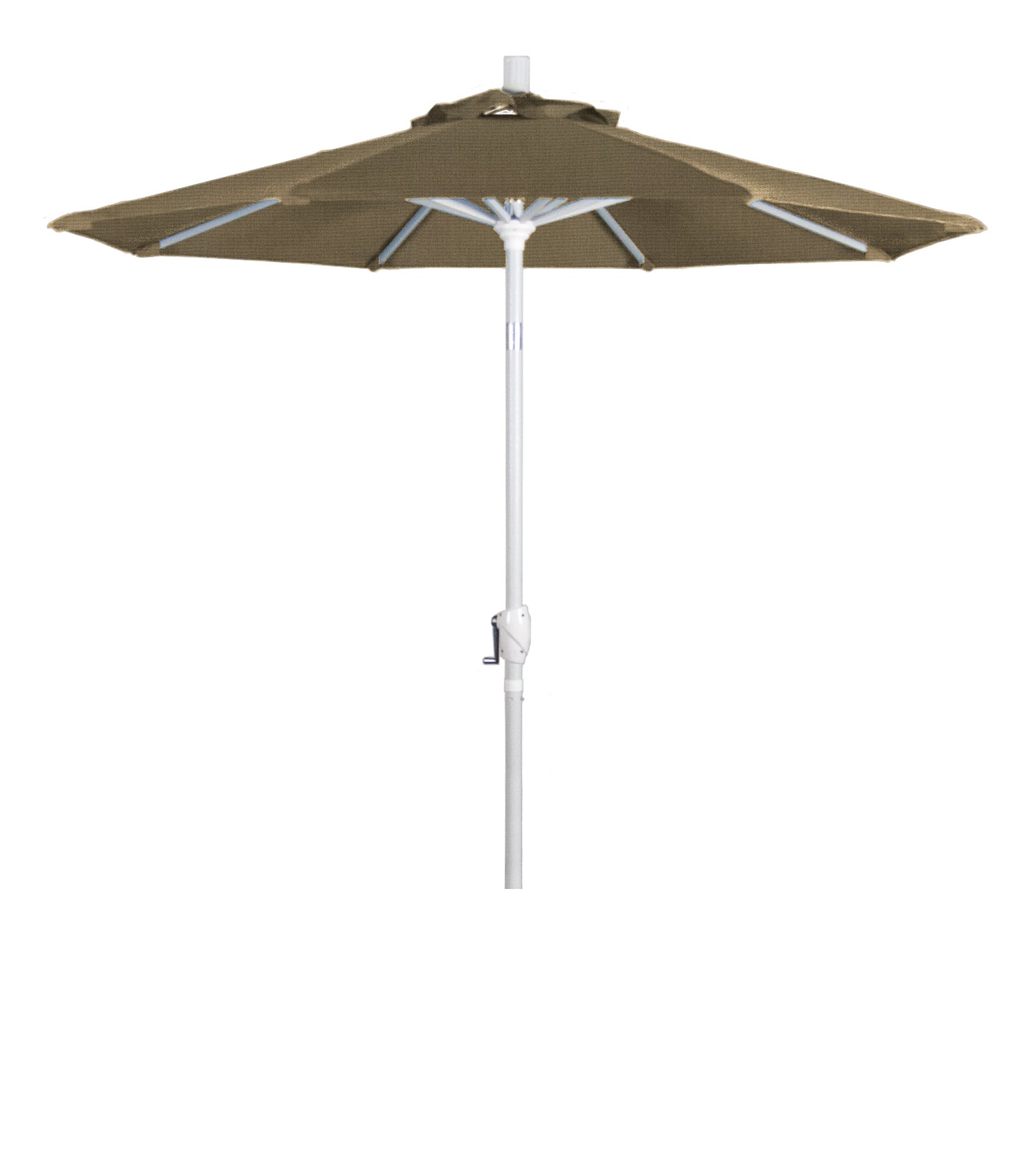 CasaFoyer Classic and Elegant 7-Foot California Umbrella with Crank-to-Open and Push-to-Tilt Design for Optimal Shade - Aluminum Frame, Durable and Long-lasting
