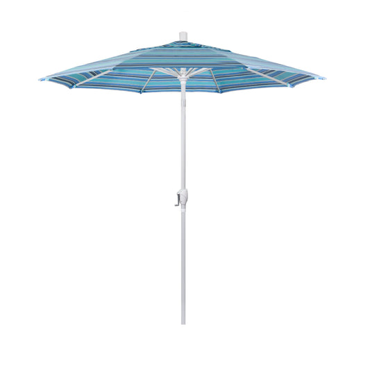 CasaFoyer 7ft California Umbrella - Aluminum Frame, Crank-to-Open, Push-to-Tilt - Optimal Shade, Beautiful Design - Residential Owners' Choice