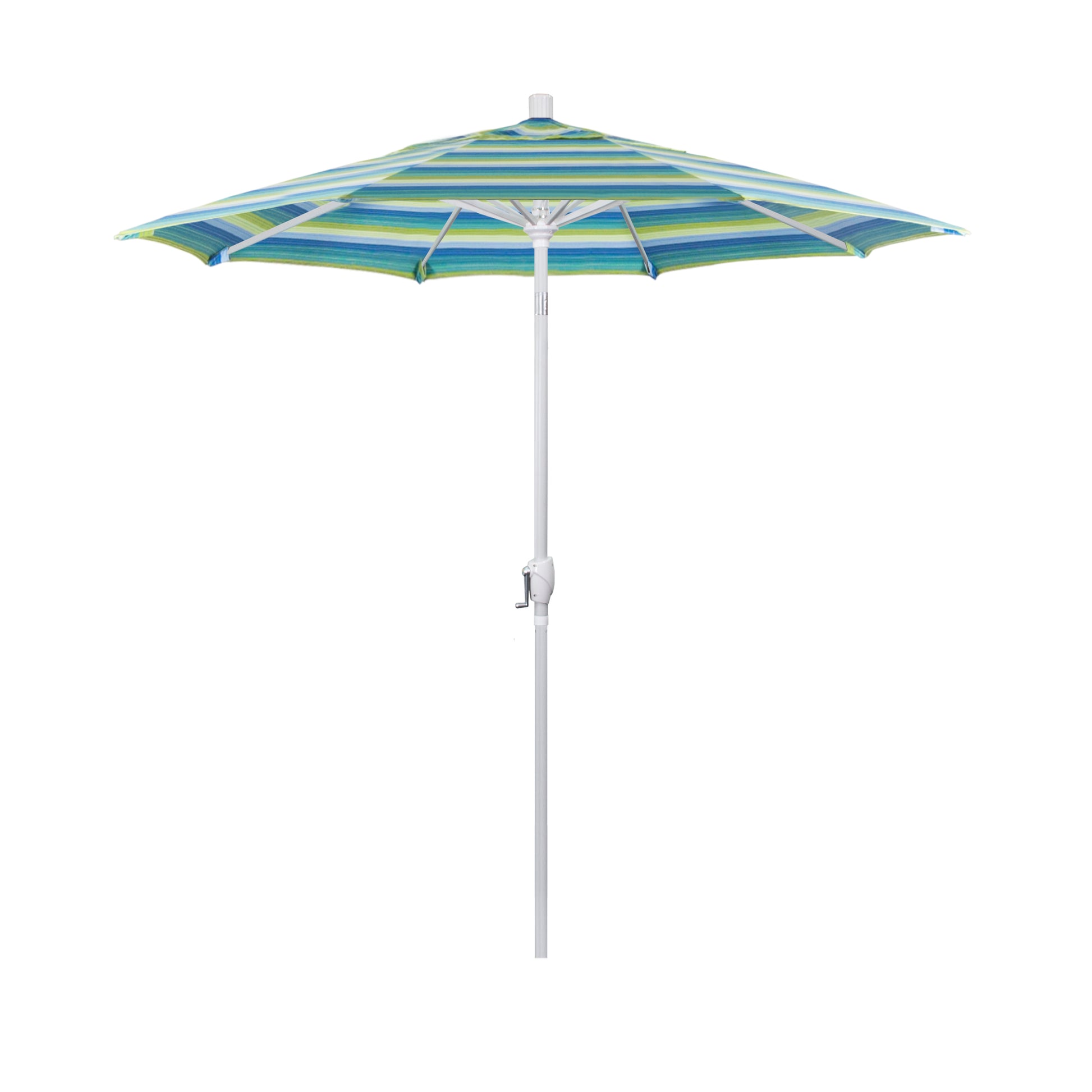 CasaFoyer 7ft California Umbrella Market Style - Aluminum Frame, Crank-to-Open, Push-to-Tilt, Easy Shade Adjustment, Durable Design