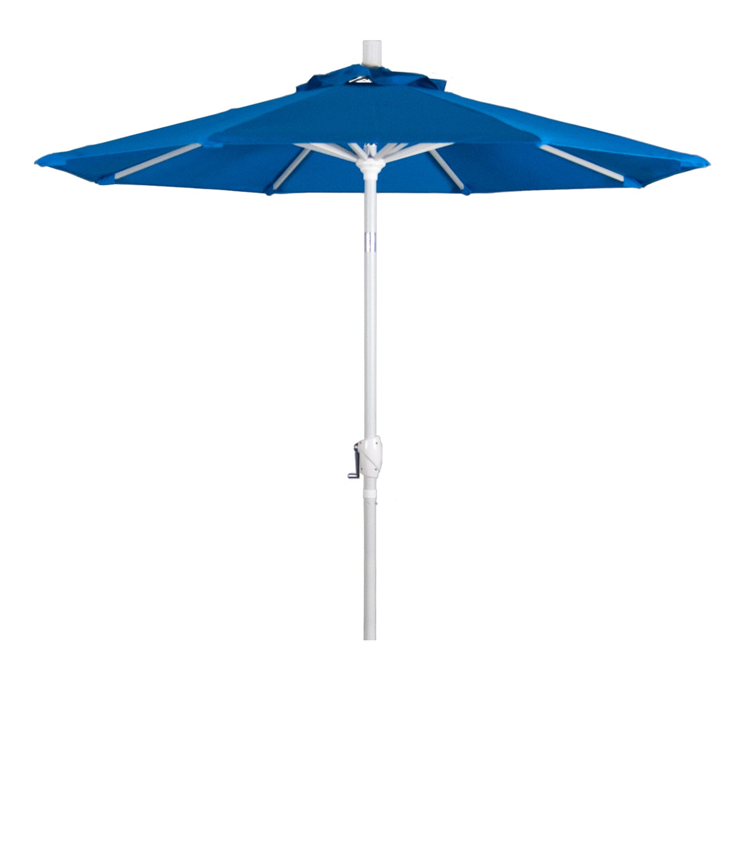 CasaFoyer 7ft California Umbrella - Classic Market Style, Aluminum Frame, Crank-to-Open, Push-to-Tilt, Easy Shade Adjustment, Residential Choice