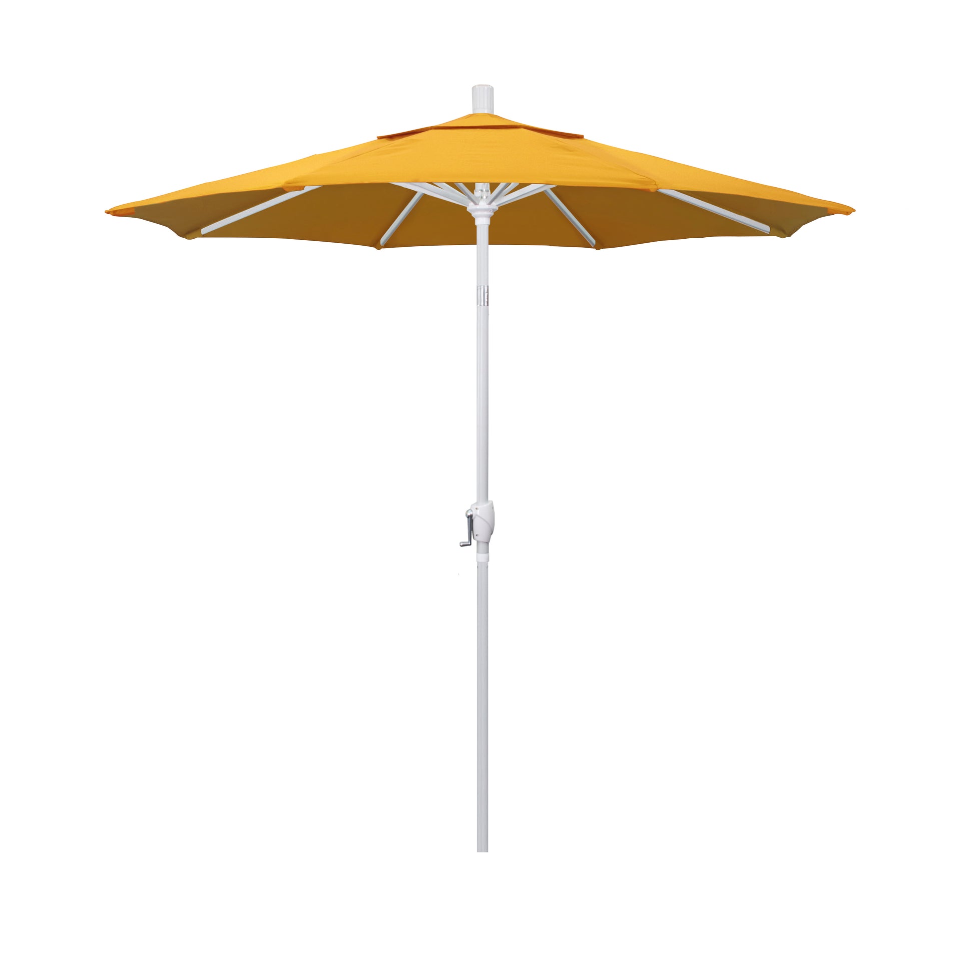 CasaFoyer 7ft California Umbrella - Crank-to-Open, Push-to-Tilt, Aluminum Frame - Enhances Outdoor Space - Easy Sun Adjustment