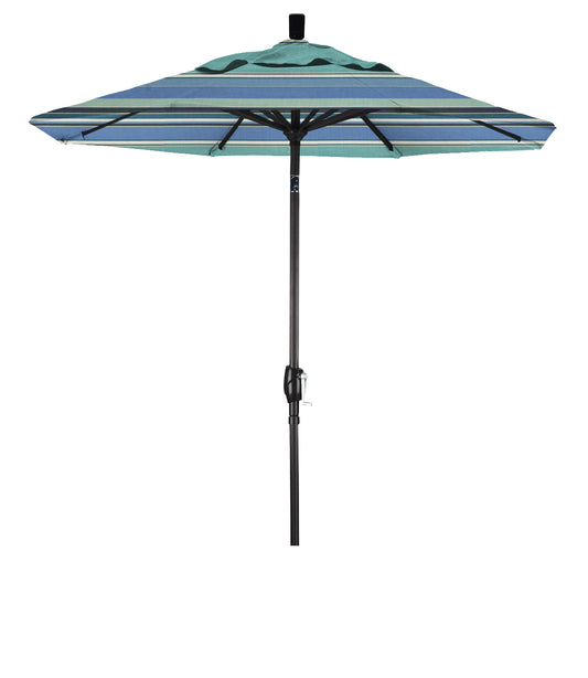CasaFoyer 7ft California Umbrella - Classic Market Style, Aluminum Frame, Crank-to-Open, Push-to-Tilt, Durable Design, Easy Sun Adjustment