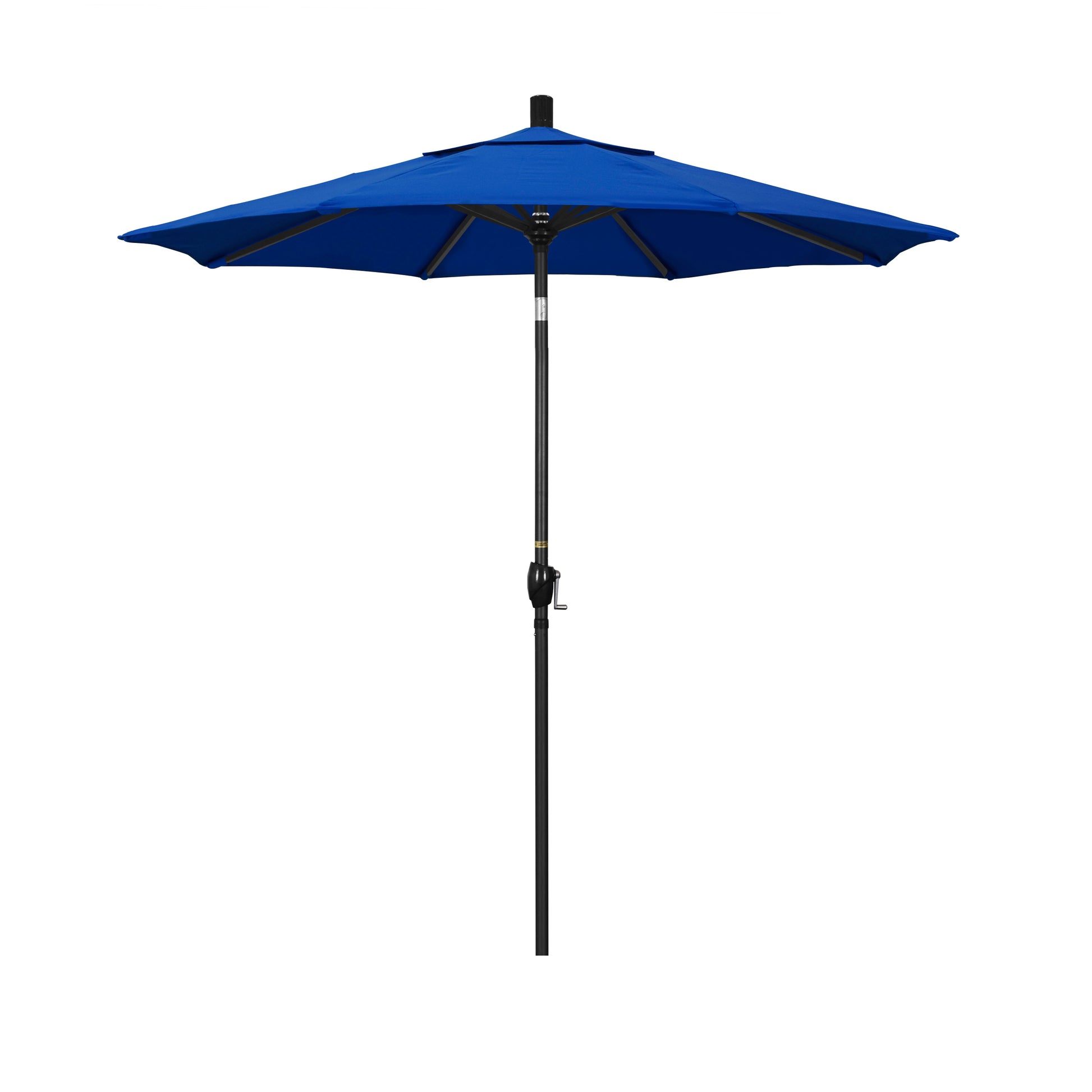 CasaFoyer California Umbrella 7-Foot Market Style Patio Umbrella - Durable Aluminum Frame, Easy Crank-to-Open, Push-to-Tilt Design - Ample Shade without Overwhelming Space
