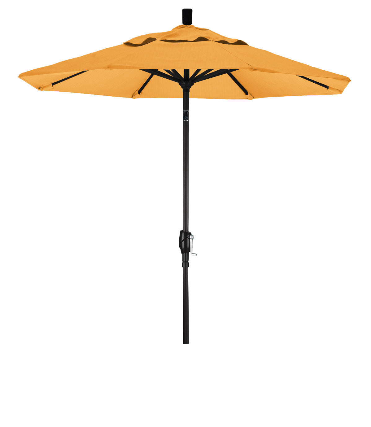 CasaFoyer 7ft California Umbrella - Classic Market Style, Aluminum Frame, Crank-to-Open, Push-to-Tilt, Optimal Shade, Residential Friendly