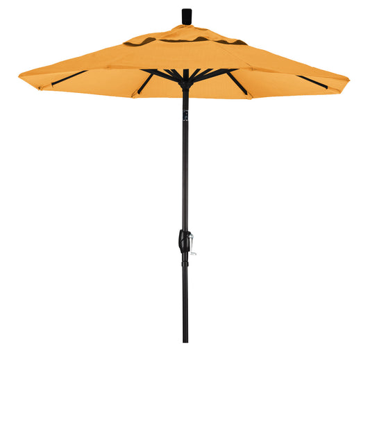 CasaFoyer 7ft California Umbrella - Classic Market Style, Aluminum Frame, Crank-to-Open, Push-to-Tilt, Optimal Shade, Residential Friendly