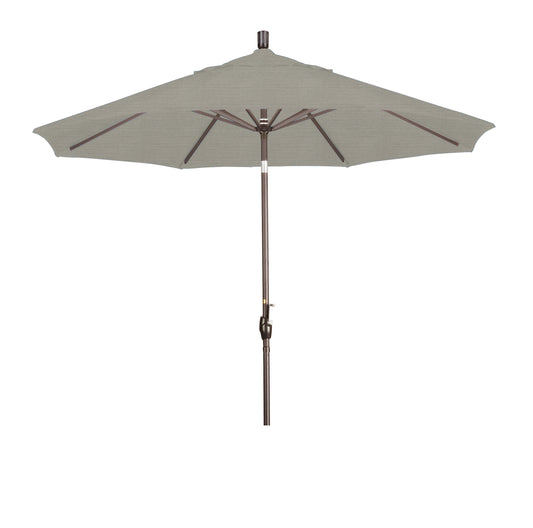 CasaFoyer 9' Elegant Solid-Colored Patio Umbrella with Aluminum Ribs, Crank Lift, and Push-Button Tilt - UV Protection, Stylish and Durable