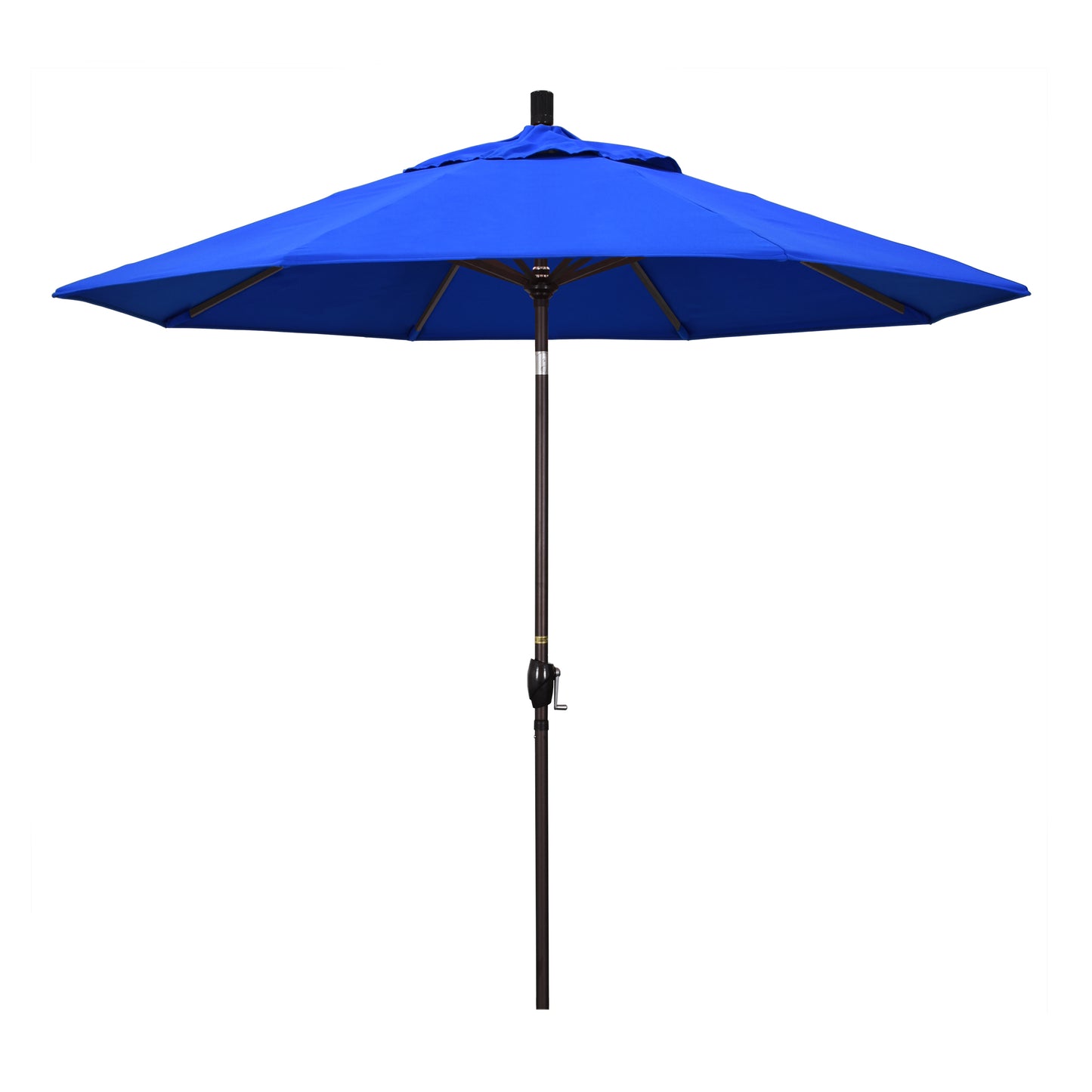 CasaFoyer 9' Elegant Solid-Colored Patio Umbrella with Aluminum Ribs, Crank Lift, and Push-Button Tilt - Ample Shade and UV Protection for Patios and Terraces