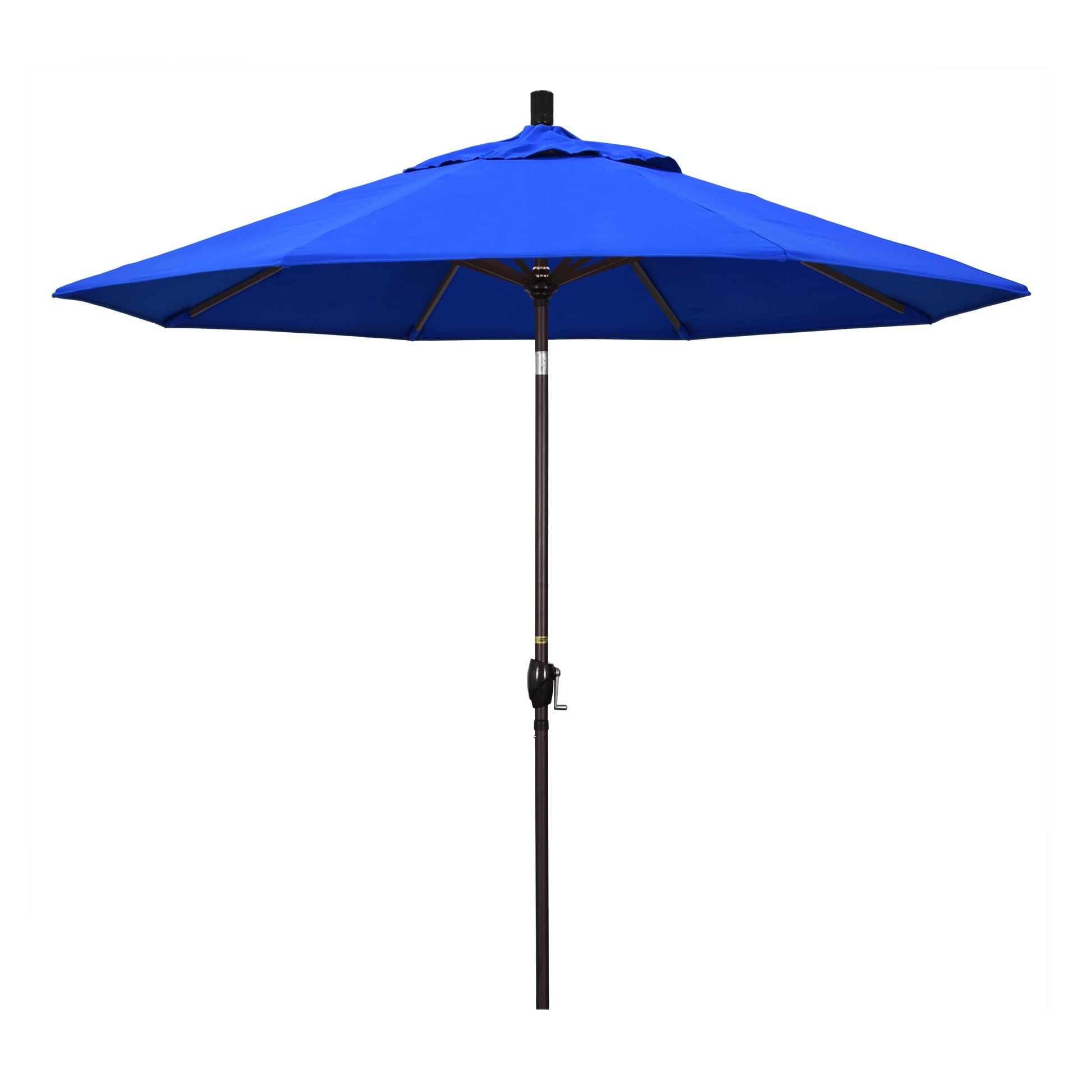 CasaFoyer 9' Elegant Solid-Colored Patio Umbrella with Aluminum Ribs, Crank Lift, and Push-Button Tilt - Ample Shade and UV Protection for Patios and Terraces