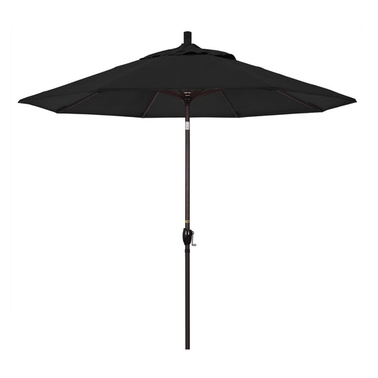 CasaFoyer 9' Solid-Colored Patio Umbrella with Aluminum Ribs, Crank Lift, and Push-Button Tilt - Perfect for Patios and Terraces - Durable Olefin Fabric - Shade and Style for Sunny Afternoons