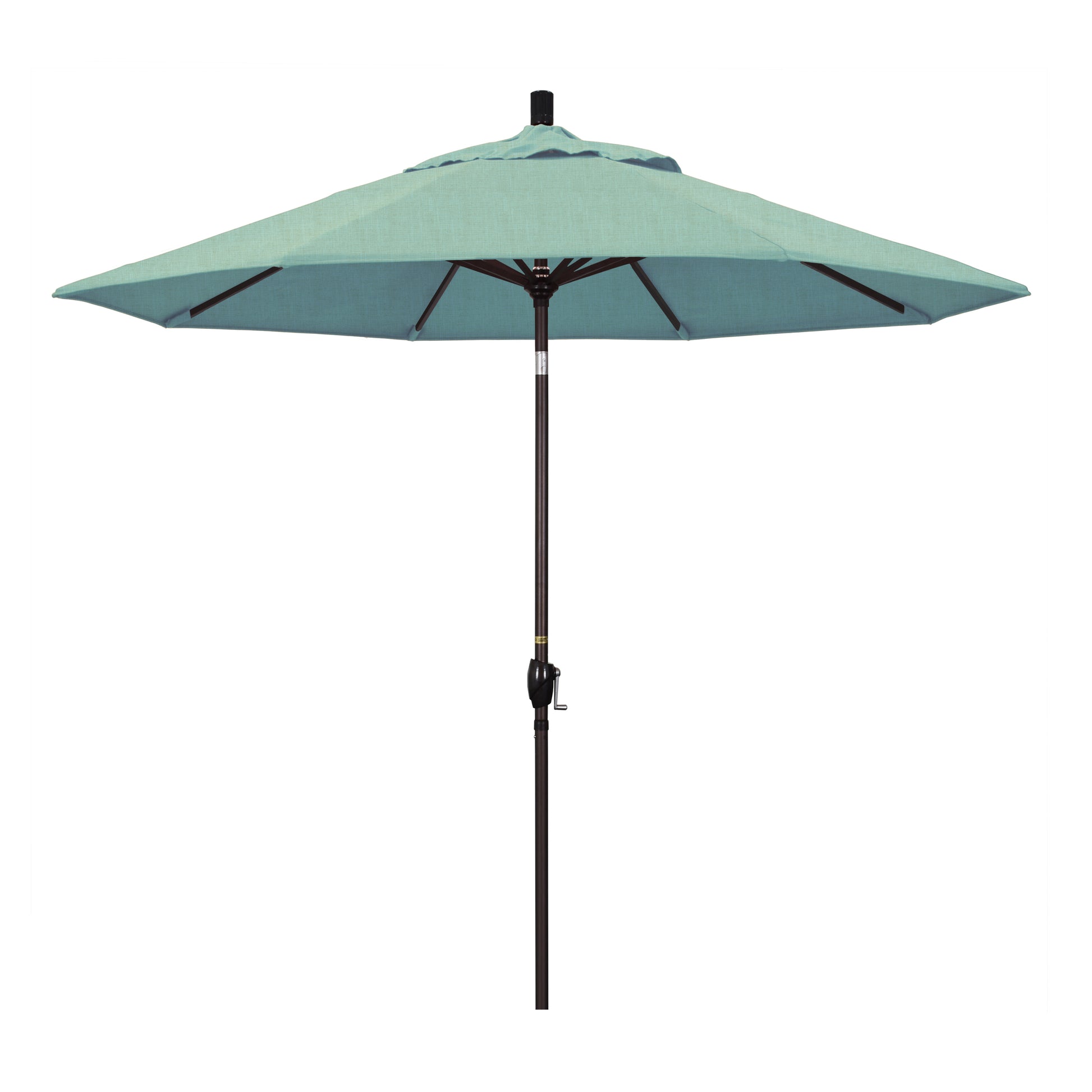 CasaFoyer 9' Elegant Solid-Colored Patio Umbrella with Aluminum Ribs, Crank Lift, and Push-Button Tilt - UV Protection, Durable Olefin Fabric