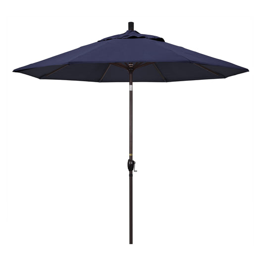 CasaFoyer 9' Elegant Solid-Colored Patio Umbrella with Aluminum Ribs, Crank Lift, and Push-Button Tilt - Durable Shade for Outdoor Patios and Terraces