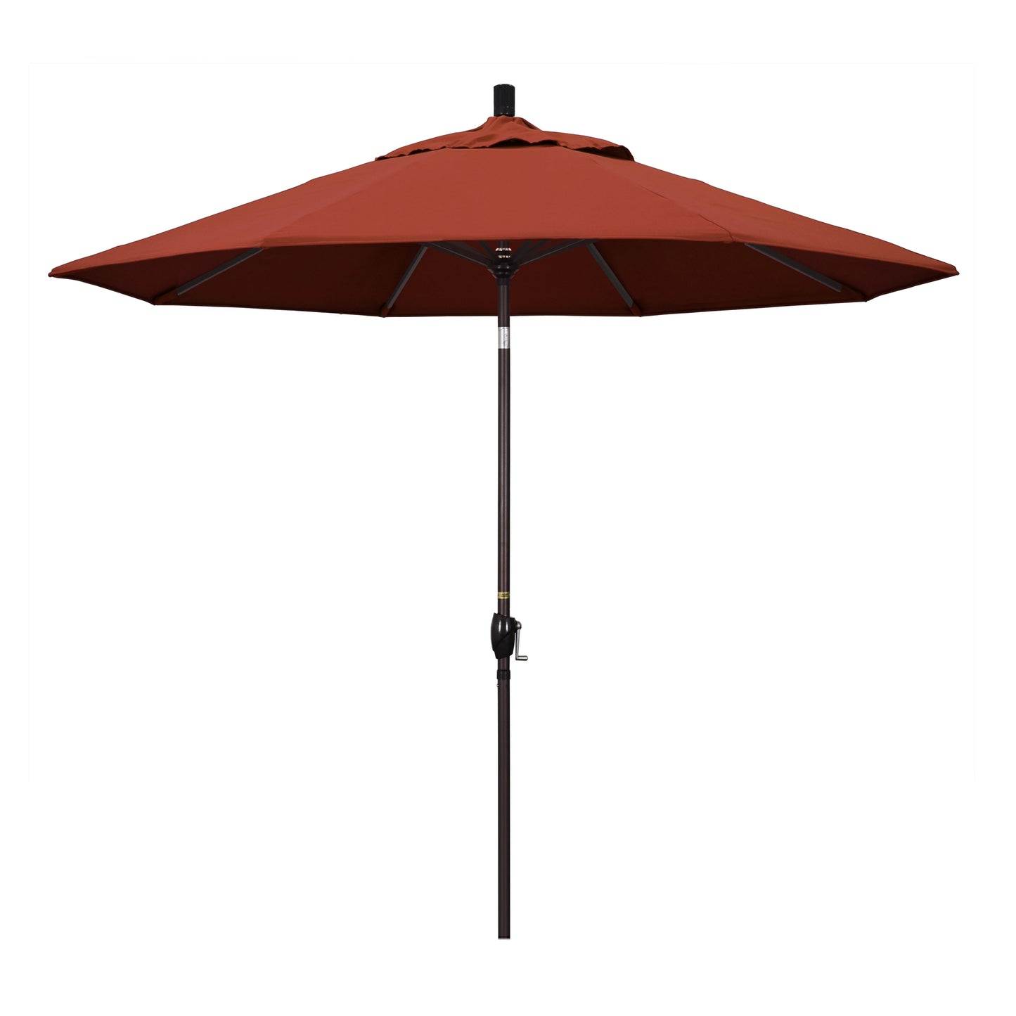 CasaFoyer 9' Elegant Solid-Colored Patio Umbrella | Durable Aluminum Ribs | Crank Lift & Tilt | Sun Protection & Style | Olefin Fabric | 9ft Circle of Shade