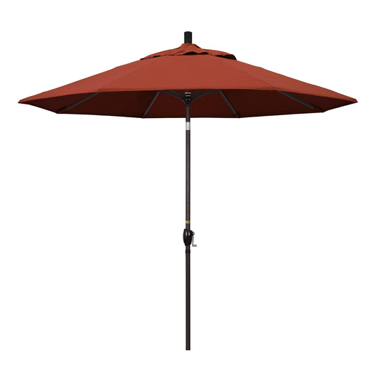 CasaFoyer 9' Elegant Solid-Colored Patio Umbrella | Durable Aluminum Ribs | Crank Lift & Tilt | Sun Protection & Style | Olefin Fabric | 9ft Circle of Shade